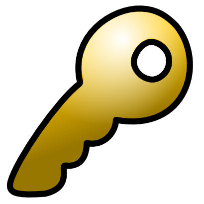 Download free yellow key icon